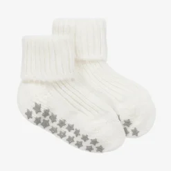 Falke Socks|Socks*Ivory Cotton Baby Slipper Socks