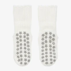 Falke Socks|Socks*Ivory Cotton Baby Slipper Socks