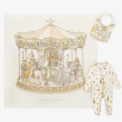 Atelier Choux Paris Gifts|Babysuits*Ivory Cotton Babysuit Gift Set