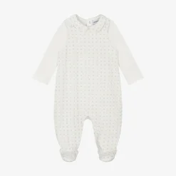 Emporio Armani Gifts*Ivory Cotton Babysuit Set