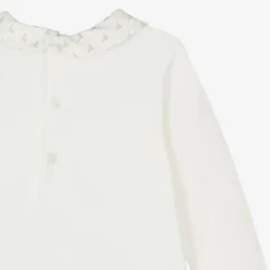 Emporio Armani Gifts*Ivory Cotton Babysuit Set