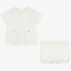 Ancar Outfit Sets|Outfit Sets*Ivory Cotton Buster Suit