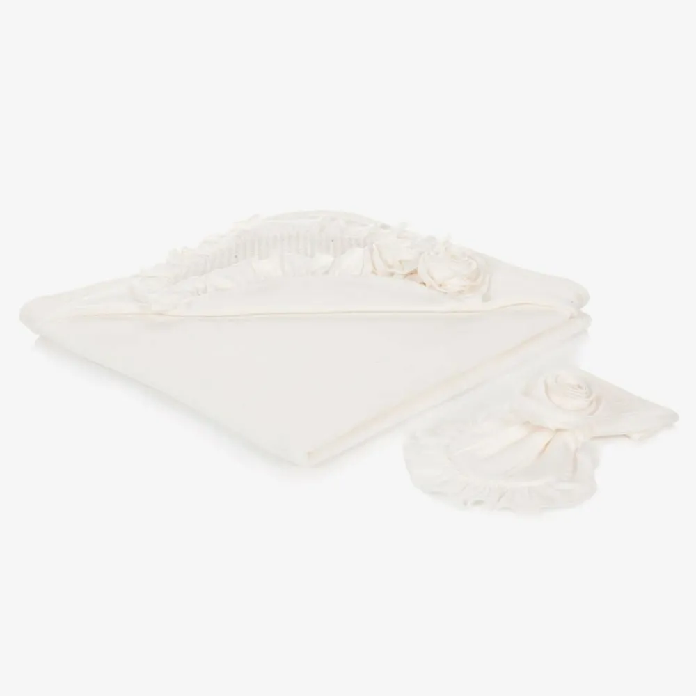 Sofija Towels & Robes*Ivory Cotton Hooded Towel & Mitt Set (76cm)