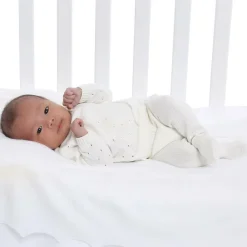 Minutus Trousers|Trousers*Ivory Cotton Knit Baby Trousers