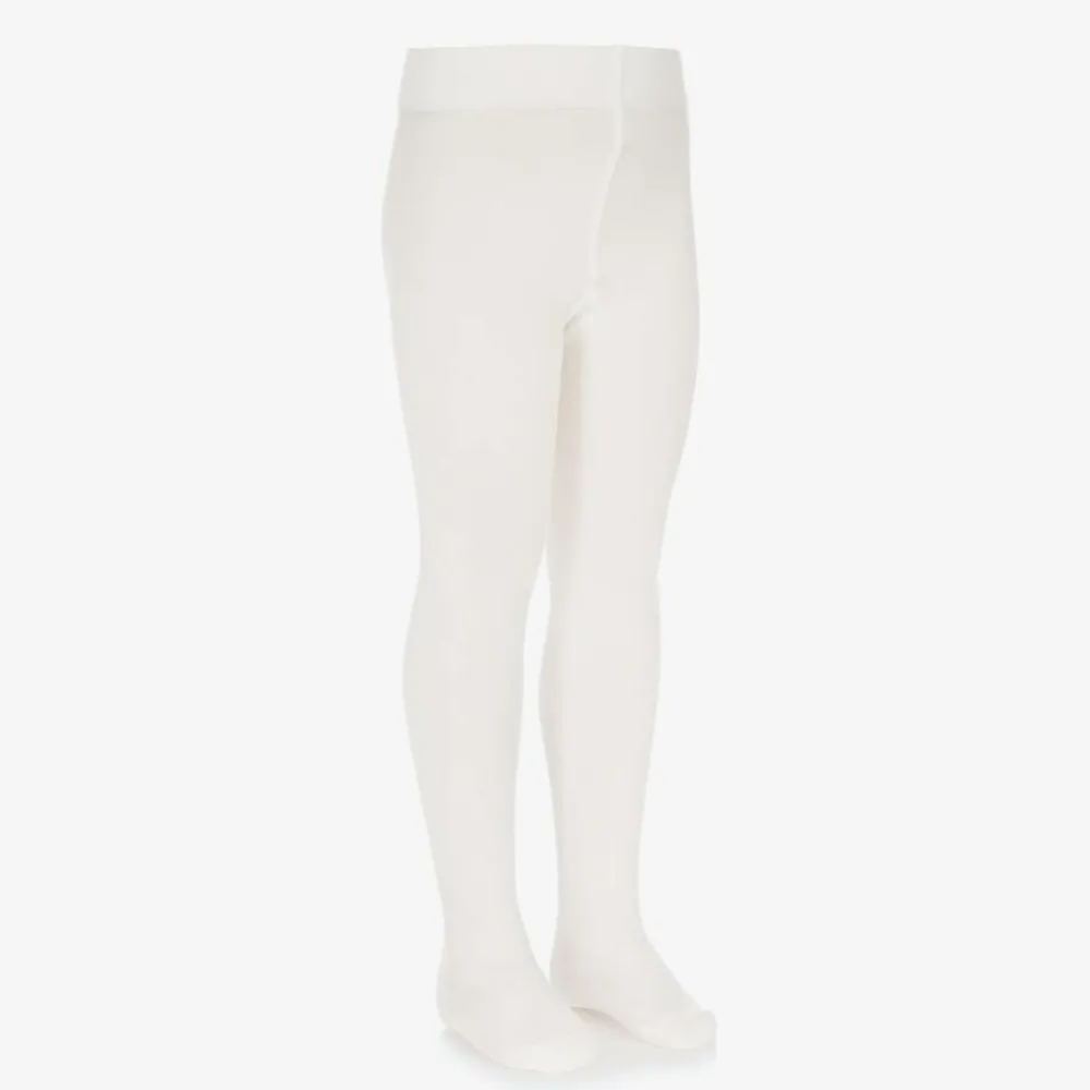 Falke Tights*Ivory Cotton Knit Tights