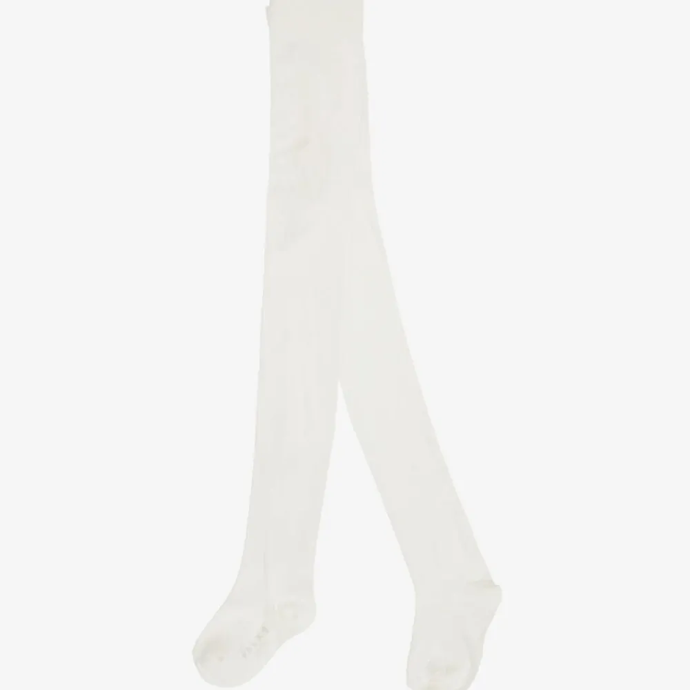 Falke Tights*Ivory Cotton Knit Tights