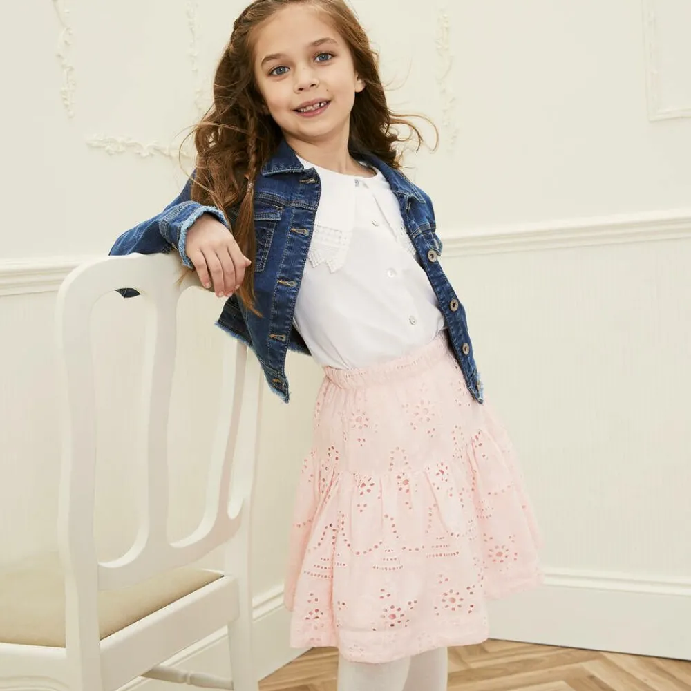 Country Kids Tights*Ivory Cotton Knitted Tights