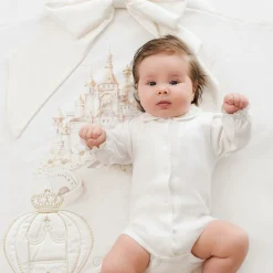 Sofija Gifts|Blankets & Shawls*Ivory Cotton Padded Blanket (85cm)