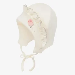 Sofija Hats*Ivory Cotton Padded Bonnet