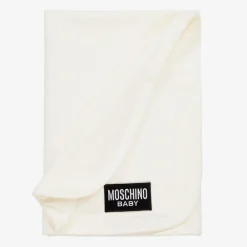 Moschino Baby Gifts*Ivory Cotton Teddy Bear Blanket (72cm)