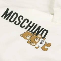 Moschino Kid-Teen Tops|Tops*Ivory Cotton Teddy Bear Sweatshirt