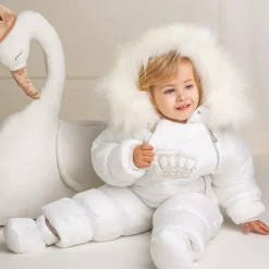 Sofija Snowwear|Snowwear*Ivory Crown Baby Snowsuit