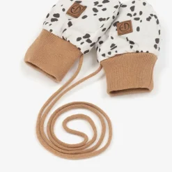 Elodie Gloves & Mittens|Gloves & Mittens*Ivory Dalmation Print Baby Mittens