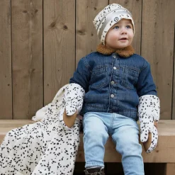 Elodie Gloves & Mittens|Gloves & Mittens*Ivory Dalmation Print Mittens
