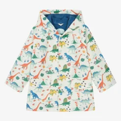 Powell Craft Coats & Jackets*Ivory Dinosaur Print Raincoat