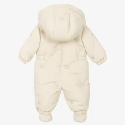 Burberry Snowwear*Ivory Down Padded Baby EKD Snowsuit Soap