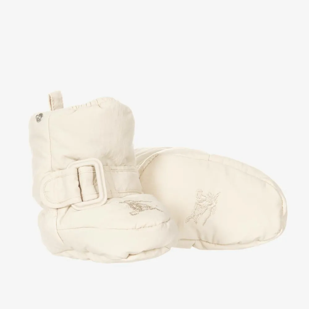 Burberry Snowwear*Ivory Down Padded Baby EKD Snowsuit Soap