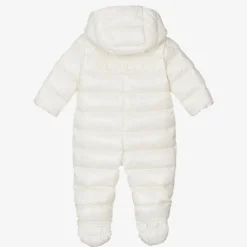 Moncler Enfant Snowwear|Snowwear*Ivory Down Padded Indro Puffer Snowsuit