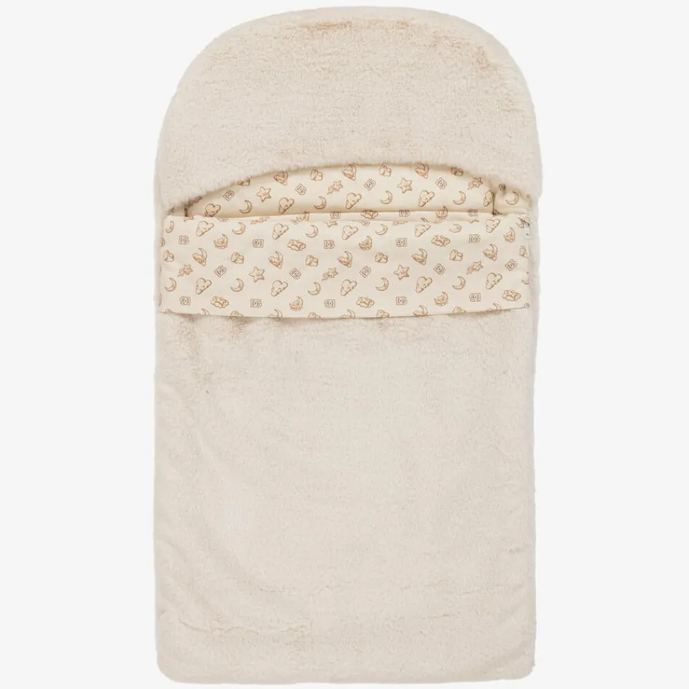 Dolce amp; Gabbana Nests*Ivory Faux Fur Baby Nest (80cm)