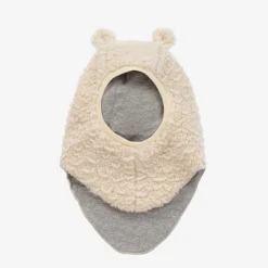 Molo Hats*Ivory Faux Fur Teddy Bear Balaclava WhiteNoise