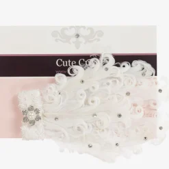 Cute Cute Hair Accessories*Ivory Feather Headband