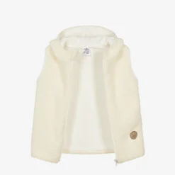 Jamiks Coats & Jackets*Ivory Hooded Bouclé Fleece Gilet