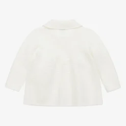 Artesanía Granlei Tops*Ivory Knitted Baby Cardigan