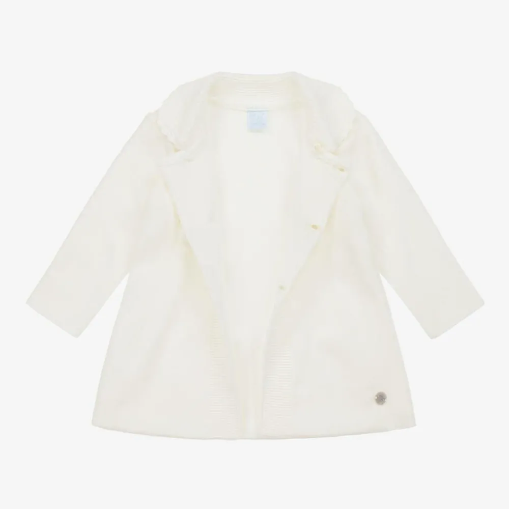 Artesanía Granlei Coats & Jackets*Ivory Knitted Coat & Hat Set