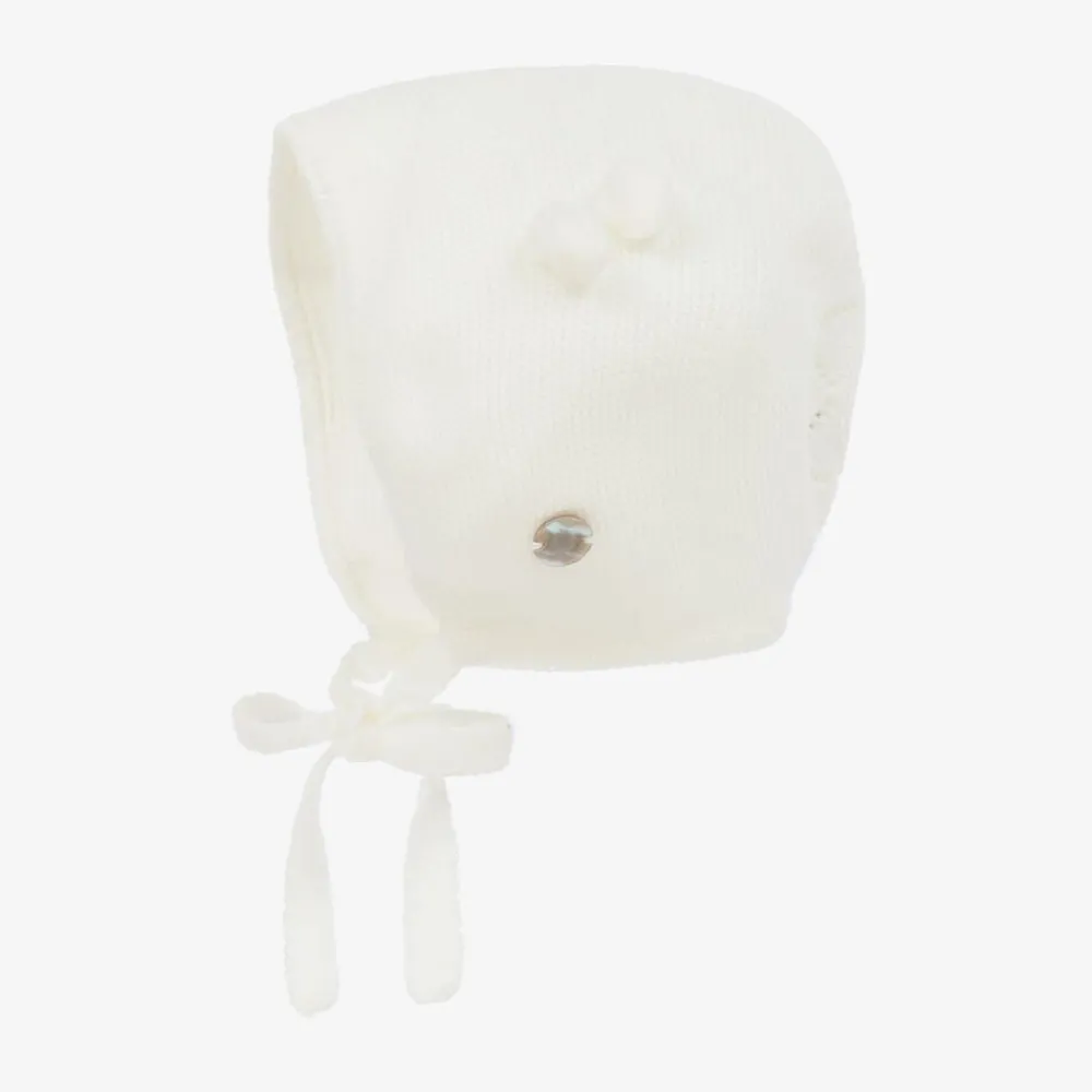 Artesanía Granlei Coats & Jackets*Ivory Knitted Coat & Hat Set