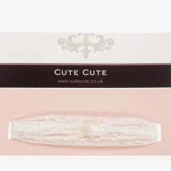 Cute Cute Hair Accessories*Ivory Lace & Pearl Headband