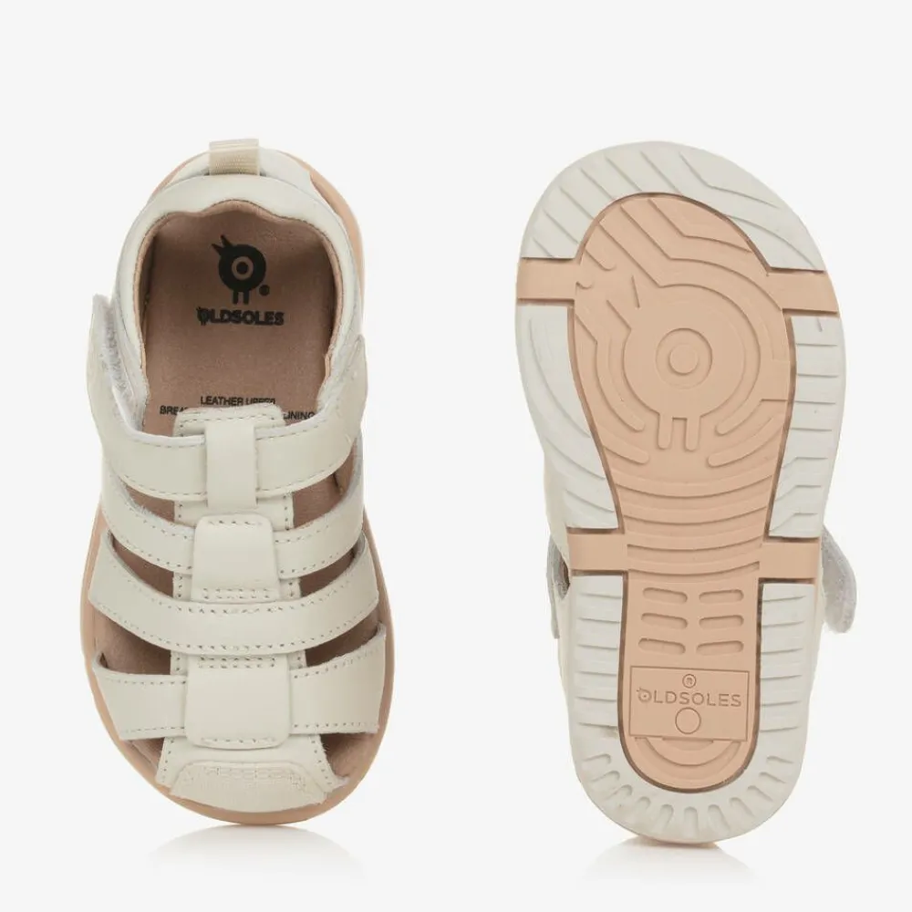 Old Soles First Walkers|First Walkers*Ivory Leather Baby Sandals