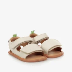 Tip Toey Joey First Walkers|First Walkers*Ivory Leather Baby Sandals
