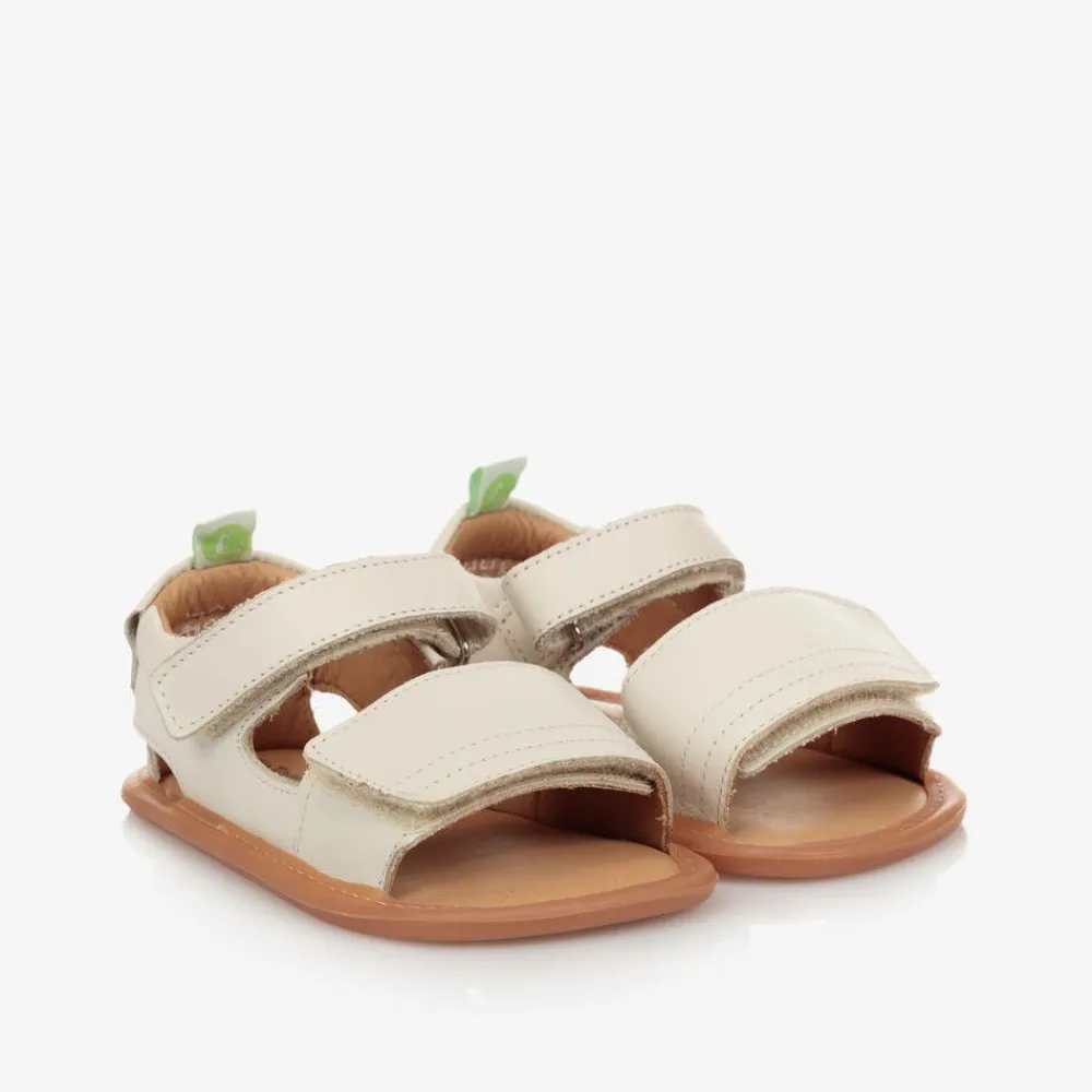 Tip Toey Joey First Walkers|First Walkers*Ivory Leather Baby Sandals
