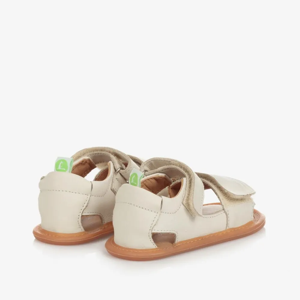 Tip Toey Joey First Walkers|First Walkers*Ivory Leather Baby Sandals