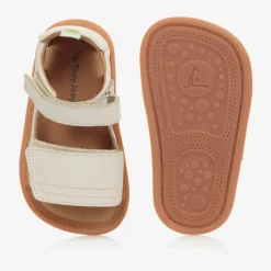 Tip Toey Joey First Walkers|First Walkers*Ivory Leather Baby Sandals