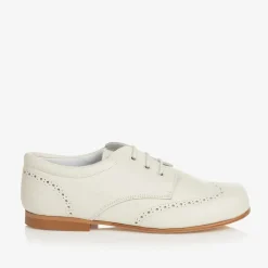 Childrens Classics Traditional Shoes|Brogues*Ivory Leather Brogue Shoes