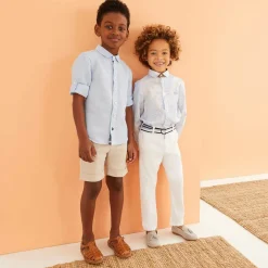 Childrens Classics Traditional Shoes|Brogues*Ivory Leather Brogue Shoes