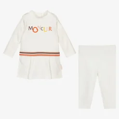 Moncler Enfant Outfit Sets*Ivory Logo Leggings Set
