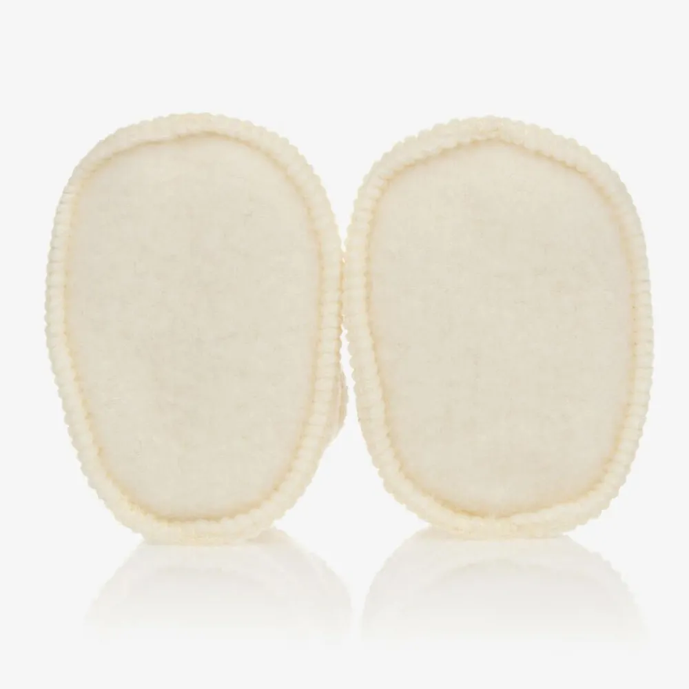 Joha Booties|Booties*Ivory Merino Wool Booties