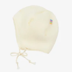 Joha Hats|Hats*Ivory Merino Wool Fleece Baby Bonnet