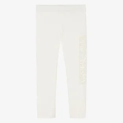 Moncler Enfant Leggings*Ivory Milano Jersey Leggings
