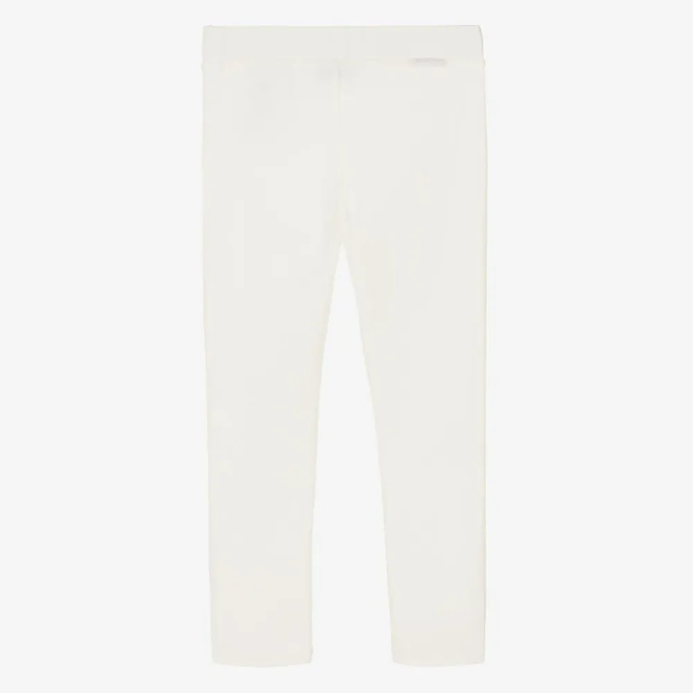 Moncler Enfant Leggings*Ivory Milano Jersey Leggings