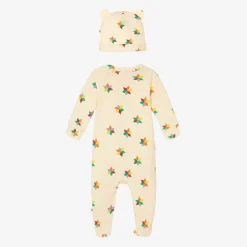 The Bonniemob Gifts|Babysuits*Ivory Organic Cotton Babygrow & Hat Set