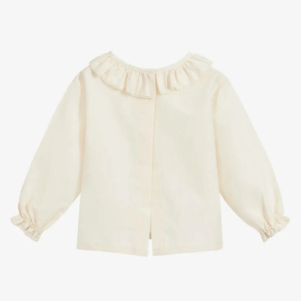 NaturaPura Tops*Ivory Organic Cotton Blouse