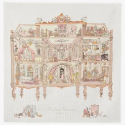 Atelier Choux Paris Sleeping Accessories*Ivory Organic Cotton Swaddle & Bib Set