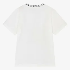 Stella McCartney Kids Tops*Ivory Organic Cotton T-Shirt