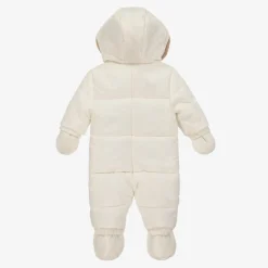 Mayoral Snowwear|Snowwear*Ivory Padded Baby Snowsuit