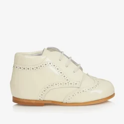 Childrens Classics Brogues|Brogues*Ivory Patent Leather Boots