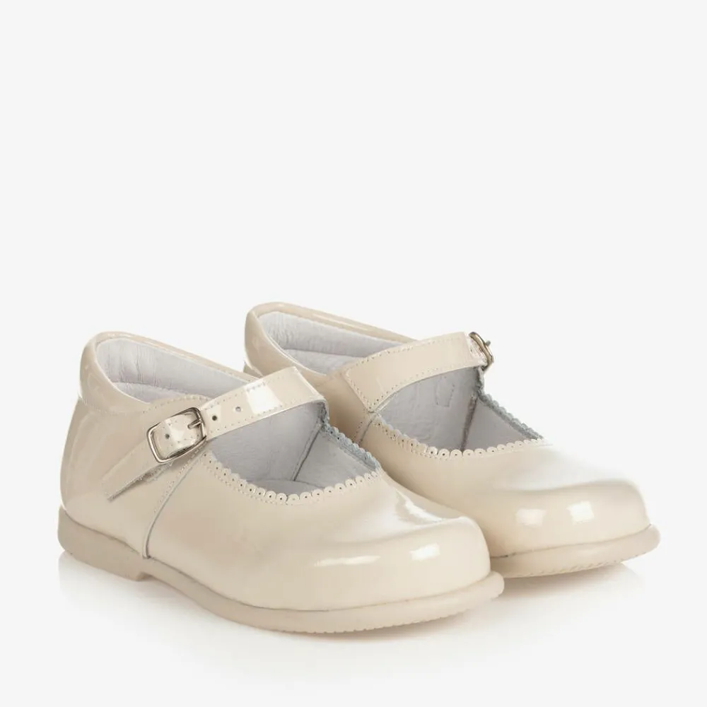 Childrens Classics Bar Shoes*Ivory Patent Leather Shoes