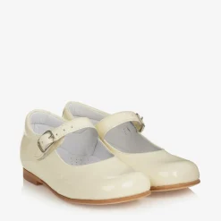 Childrens Classics Bar Shoes|Bar Shoes*Ivory Patent Leather Shoes